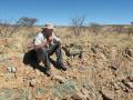 Exploration Manager, Karl Hartmann at Noams prospect